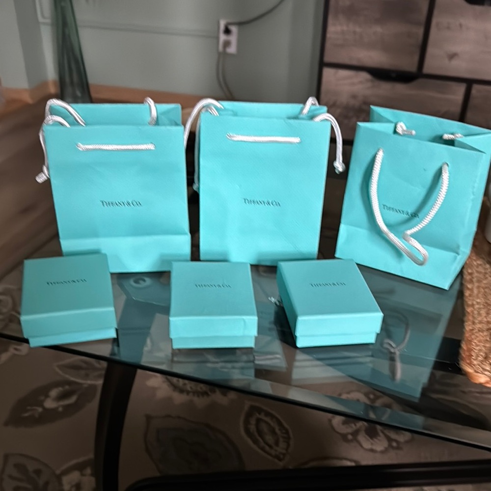 Tiffany & Co. Blue Gift Bags and Boxes